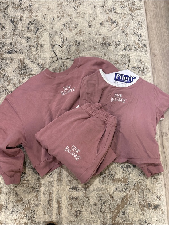 New Balance Tops - New Balance Mauve Pink Cozy Matching Set